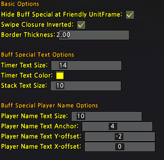 Buff Special Options[Option are Added]