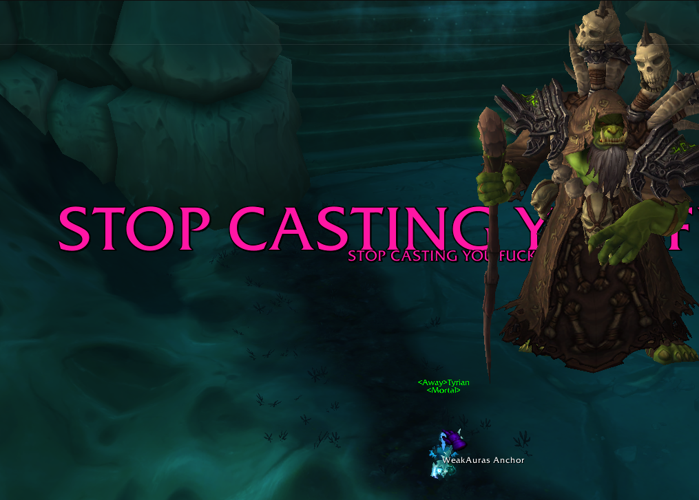 M+ Quaking - Stop Casting Alert