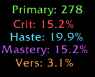 Stat List Shadowlands