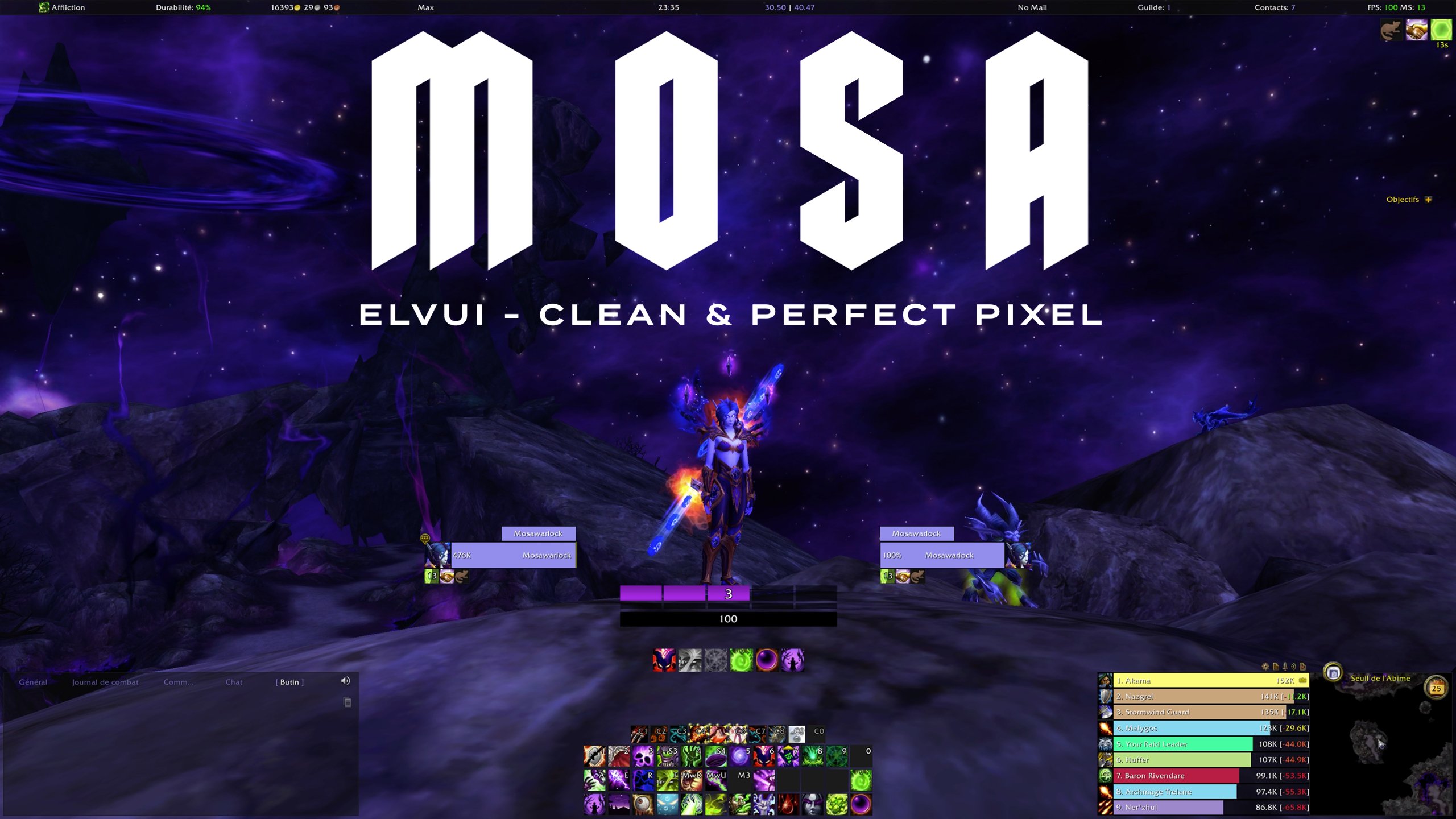 MOSA ElvUI DPS/Tanking [Clean & Pixel Perfect]