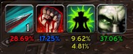 Corruption buffs proc with dynamics stats 