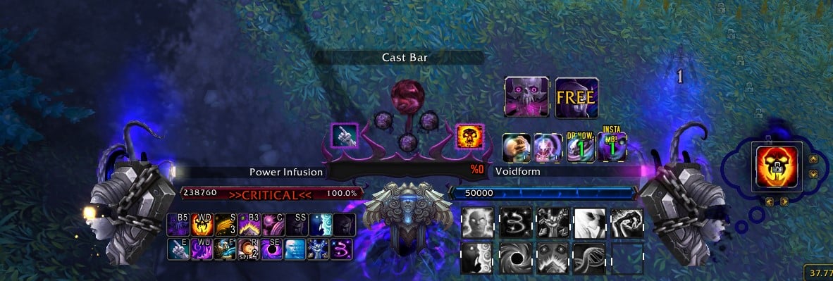 Rhytm Shadow Priest & Disc Priest UI