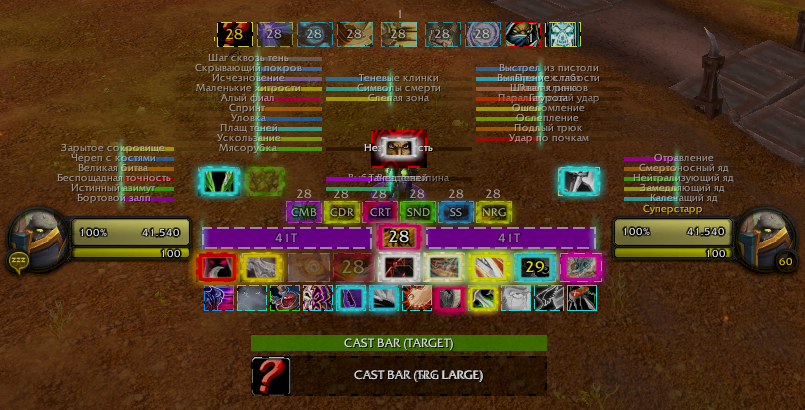 Ryda ROGUE UI (ROTATION & ABILITIES WITH COLORS)