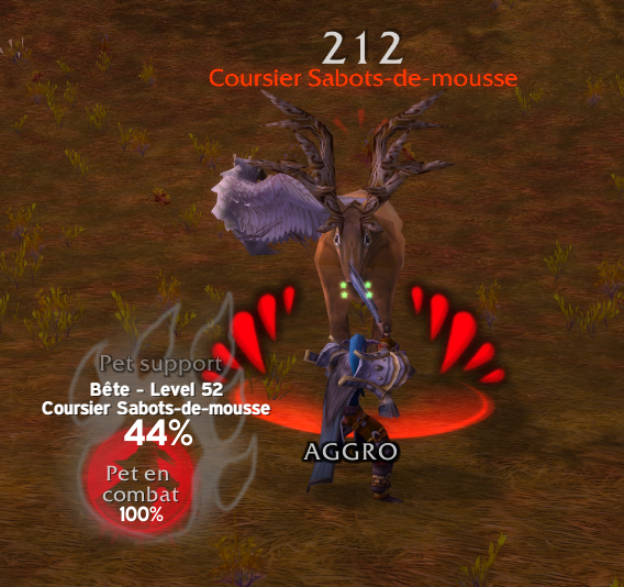 Hunt & Pet Aggro checker FRENCH Screenshots WeakAura World of Warcraft
