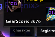 Addon GearScore Lite para WoW 3.3.5