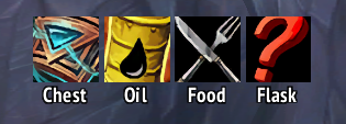 Consumables Flask/Food/Oil/Chest