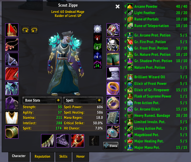 [zRBC] • Zippy's Raider Bag Check (Consumables, Reagents, etc