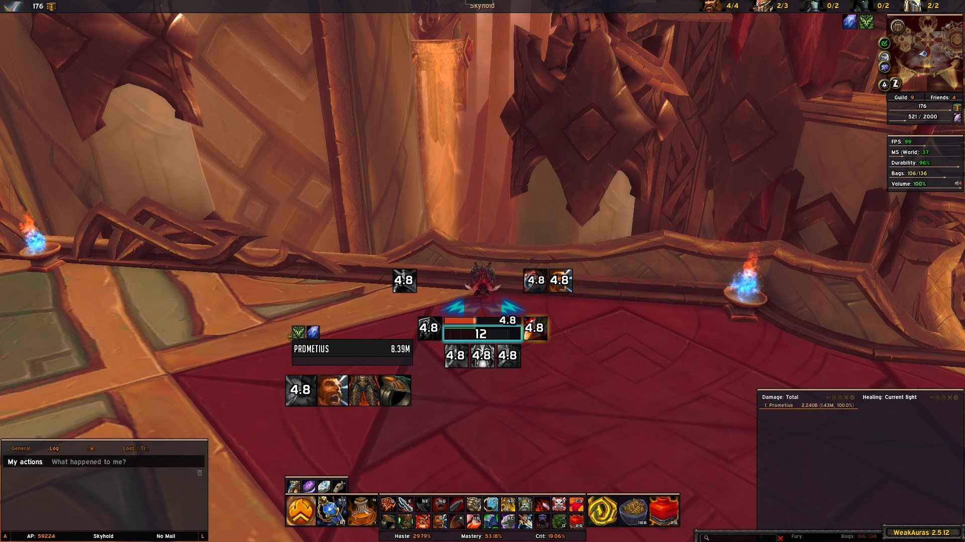 7.3.5] Fury Warrior - Centralized HUD | Wago.io