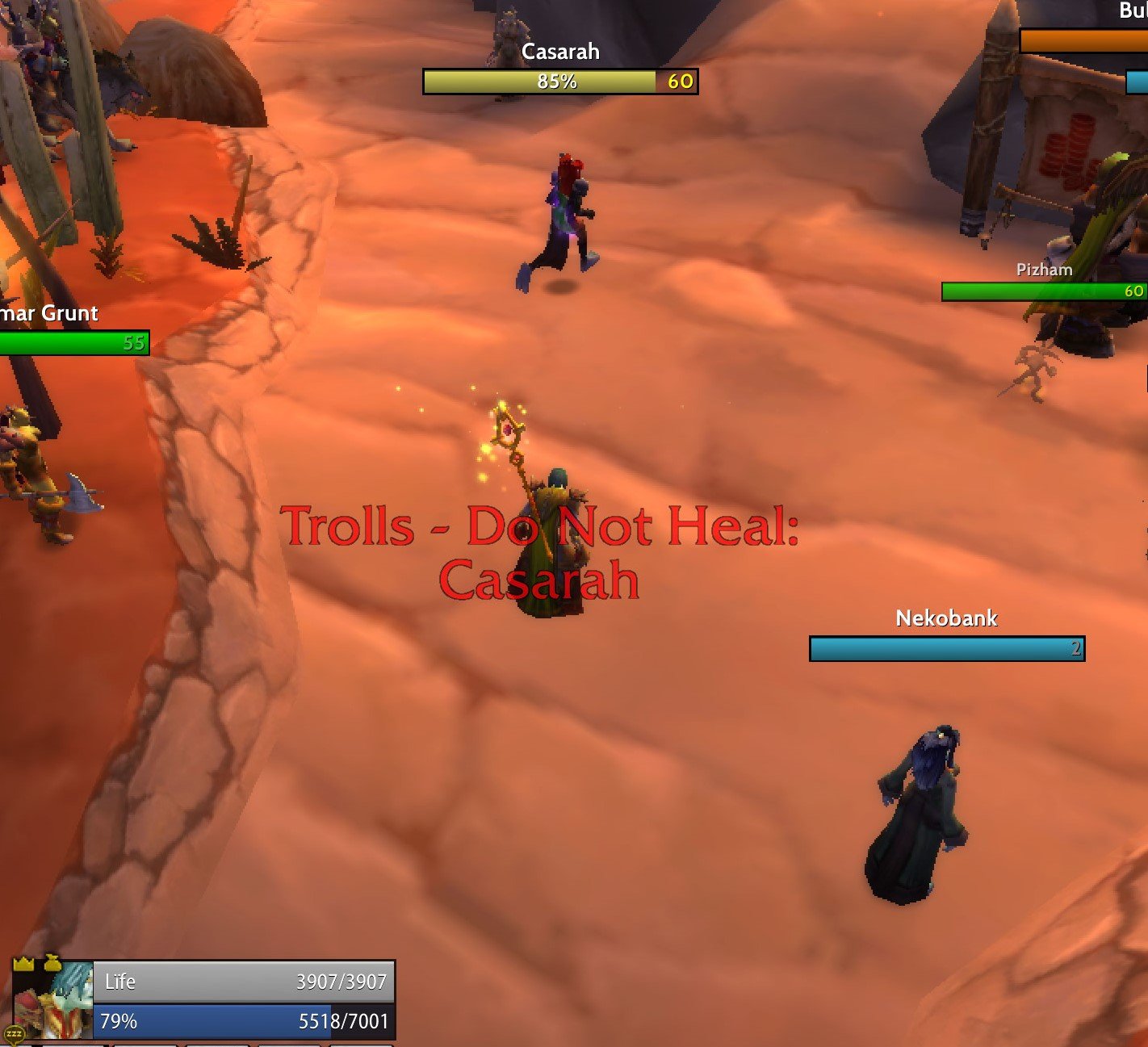 No Healing Nearby Trolls