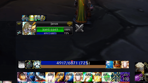 Hpriest classic - Javus WA - Mana + CD tracker + 5sec rule (V3.1) (heal priest wow classic)