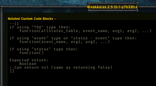 Annotated Custom Code Blocks