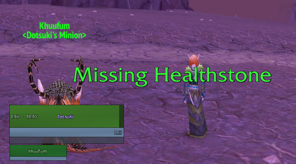 Missing Healthstone