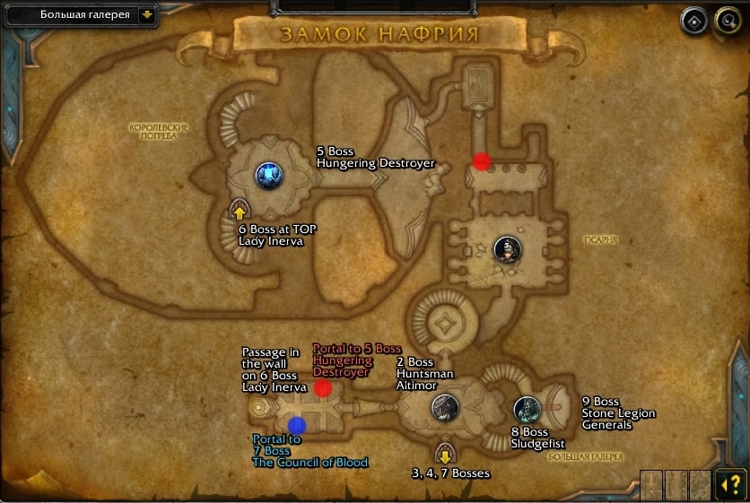 Boss map Labels Castle Nathria [ENG] - WeakAura - World of Warcraft