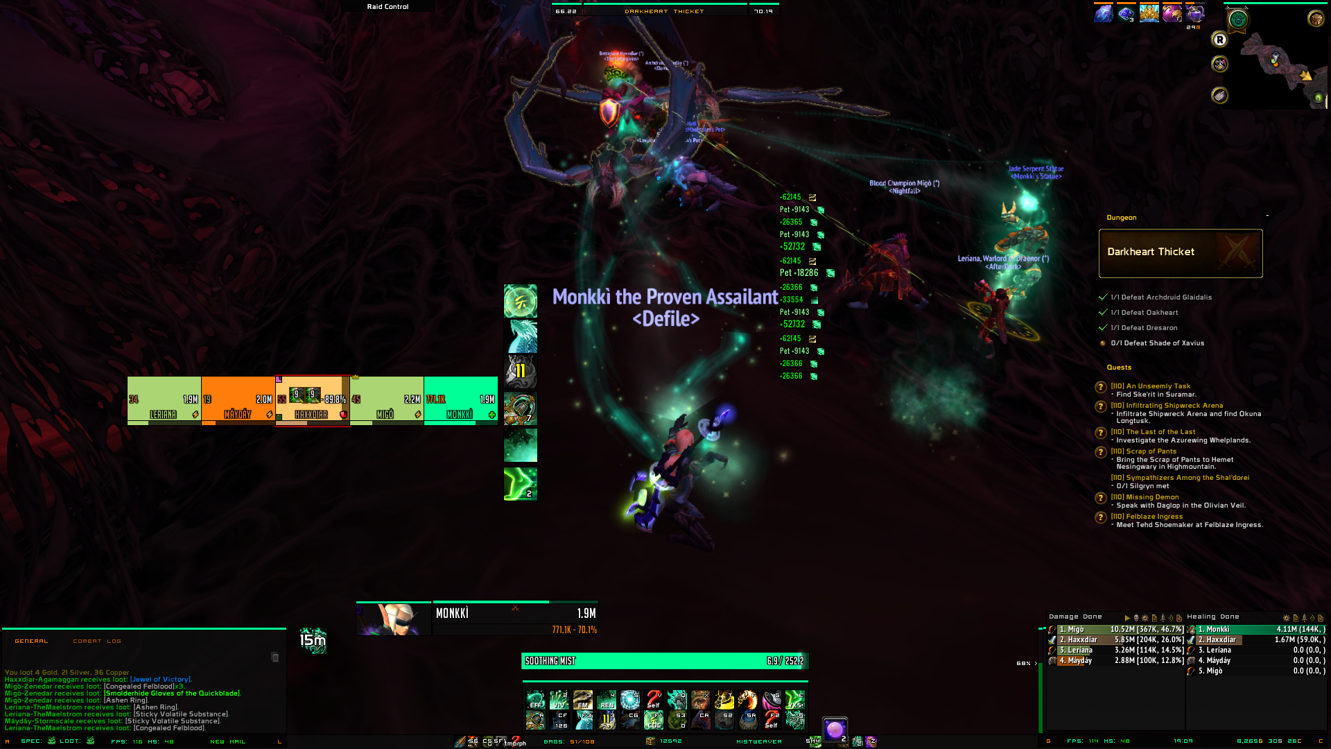 Mistweaver Monk CD Bar Wago.io