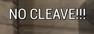 No Cleave On Bug Trio