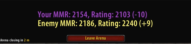 [Arena] Dump Rating & MMR