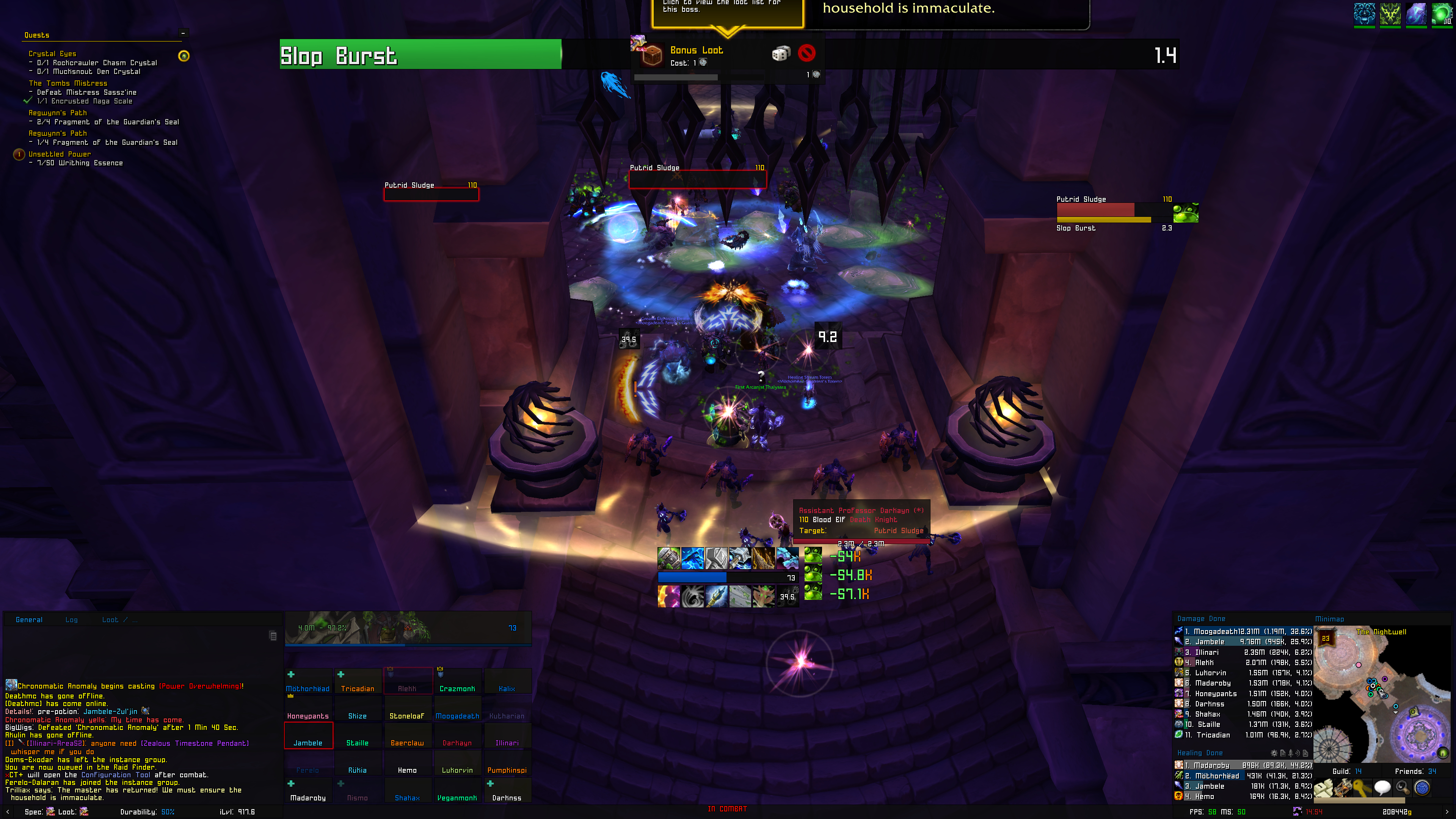 dps mage mage drops alot