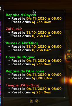 Row - Raid Reset Timers (FR)