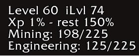 Cus - Leveling info