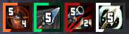 MM buffs (icons with progress border)