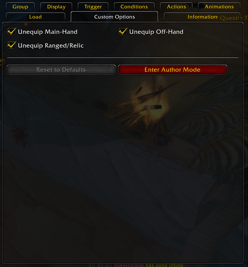 Vashj MC Melee Auto Unequip Modded for Epoch of Thought--Whitemane