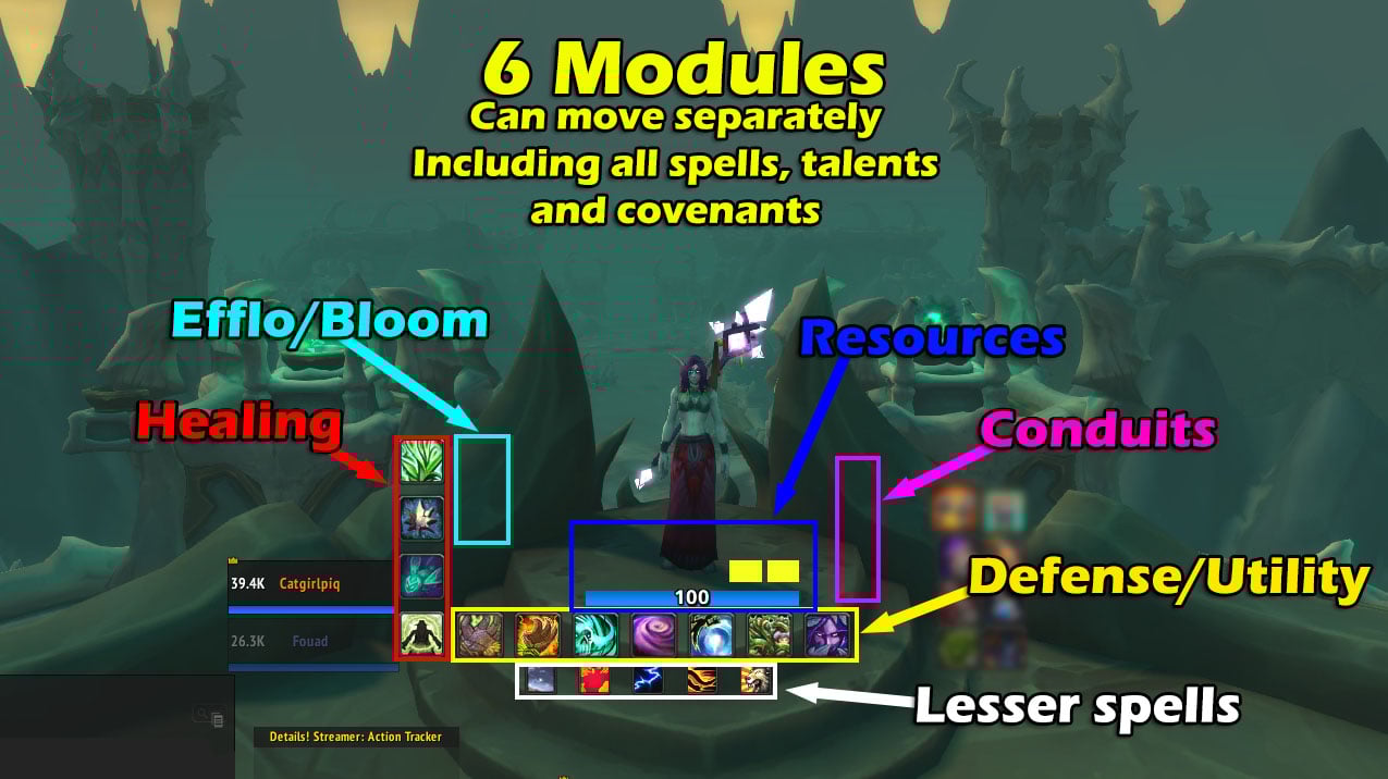 Taraih - Priest Disci Resource, Health (part of complete SL ElvUI 