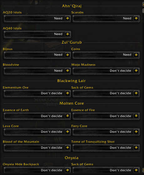 Customizable Autoloot for Dungeons & Raids