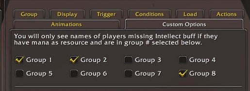 Missing Intellect Buffs (By group #)