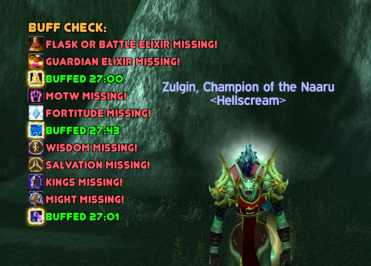 Zulgin - Ready Check Buff Check