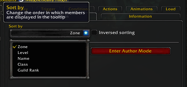 Online Guild Members Tooltip Screenshots - Weakaura - World Of Warcraft