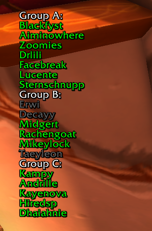 Kalecgos Groups