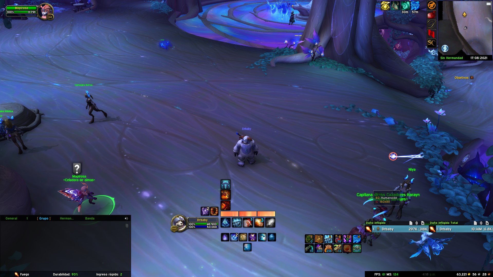 Mage Español weak aura Fire, FROST