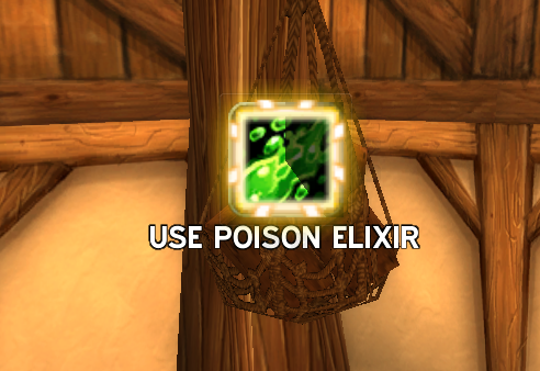 Use Poison Elixir Visc+Naxx