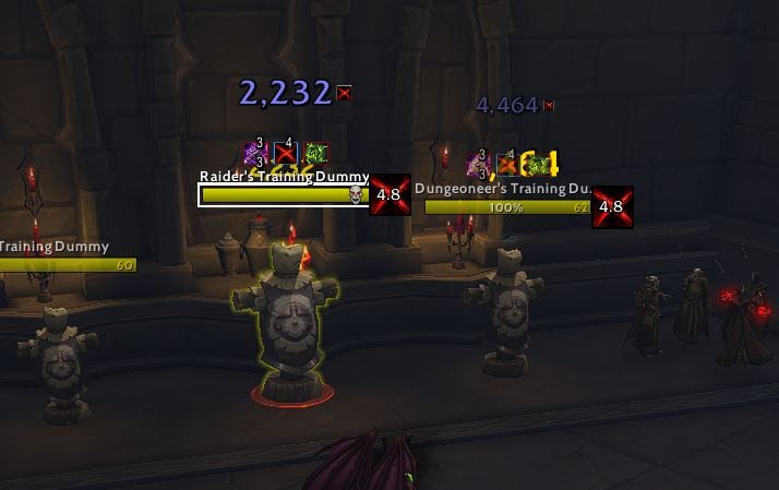 Sinful Brand Debuff on Nameplate