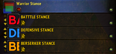 Classic Warrior Stance Weakaura (Battle, Berserker, Defensive)