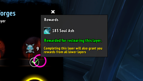 Torghast Soul Ash Reclear Rewards