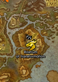 Rostrums of transformation locations (Dragonriding customization)