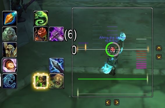 Death Knight CENTER HUD (Head-up-Display)