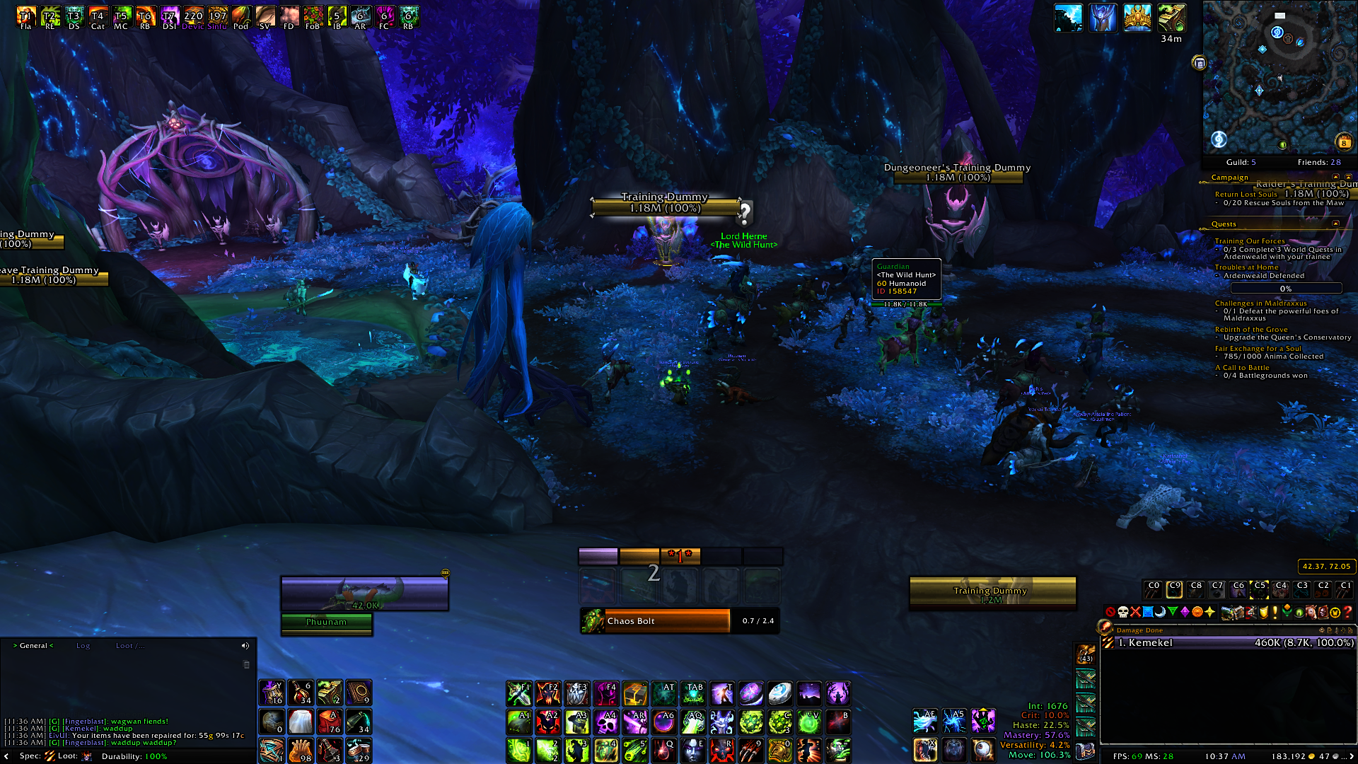 wow warlock ui addons